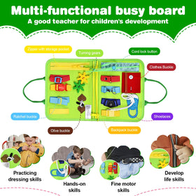 JHkim Busy Board Fishing Game page encourages focus through tactile play.