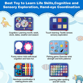 JHkim Busy Board mirror fun enhances self-recognition and exploration