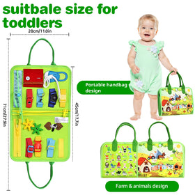 JHkim Busy Board Soft-felt construction provides durable, safe play.