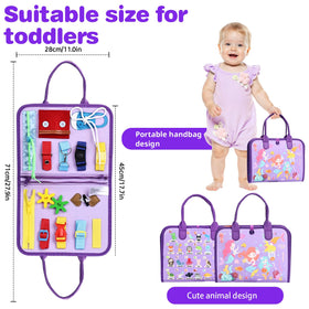 JHkim Busy Board Travel on-the-go page keeps toddlers engaged in cars or planes