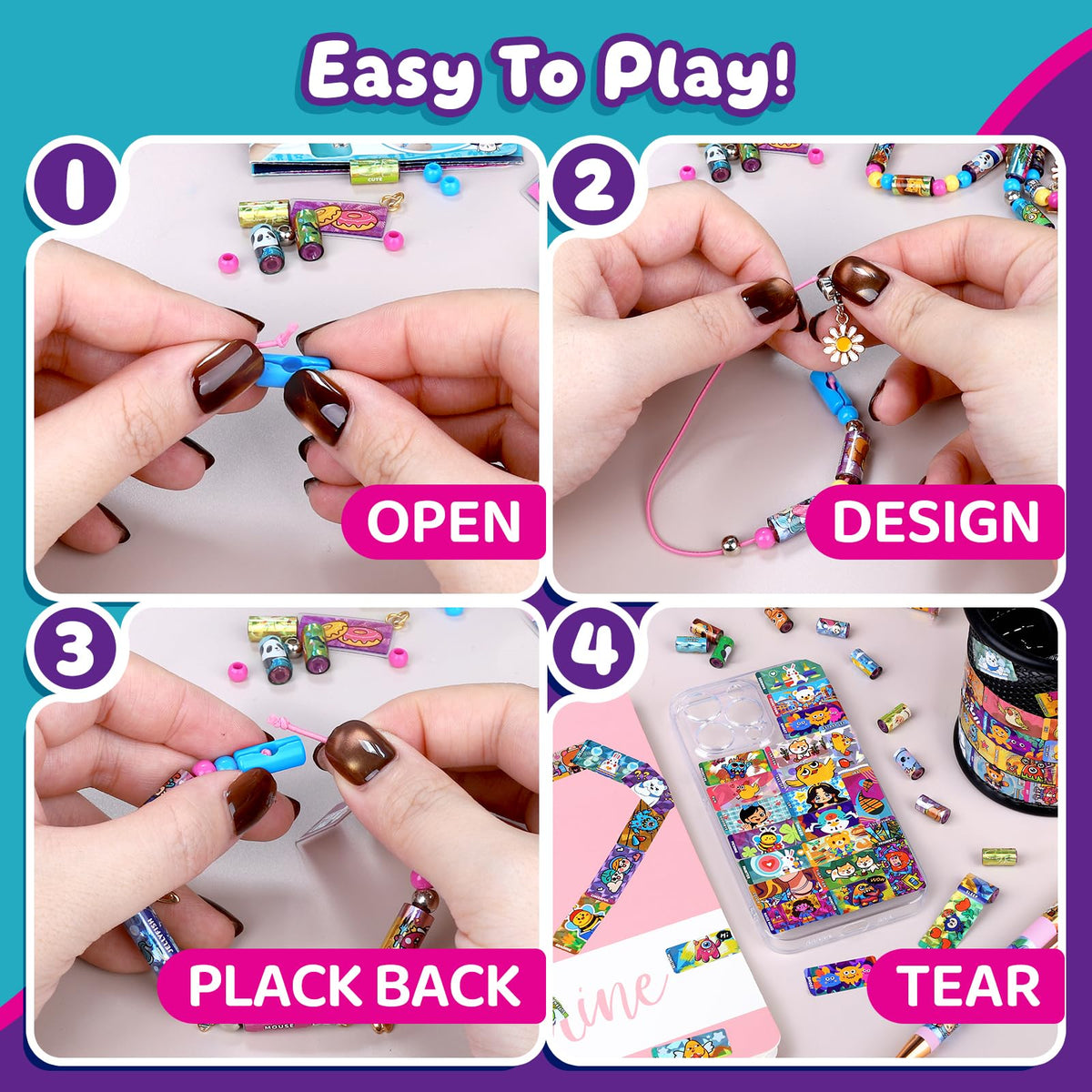 Jhtigre safe materials and glue-free design for easy at-home crafting