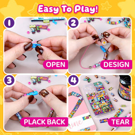 Jhtigre 8 cords for quick, neat bracelet assembly.