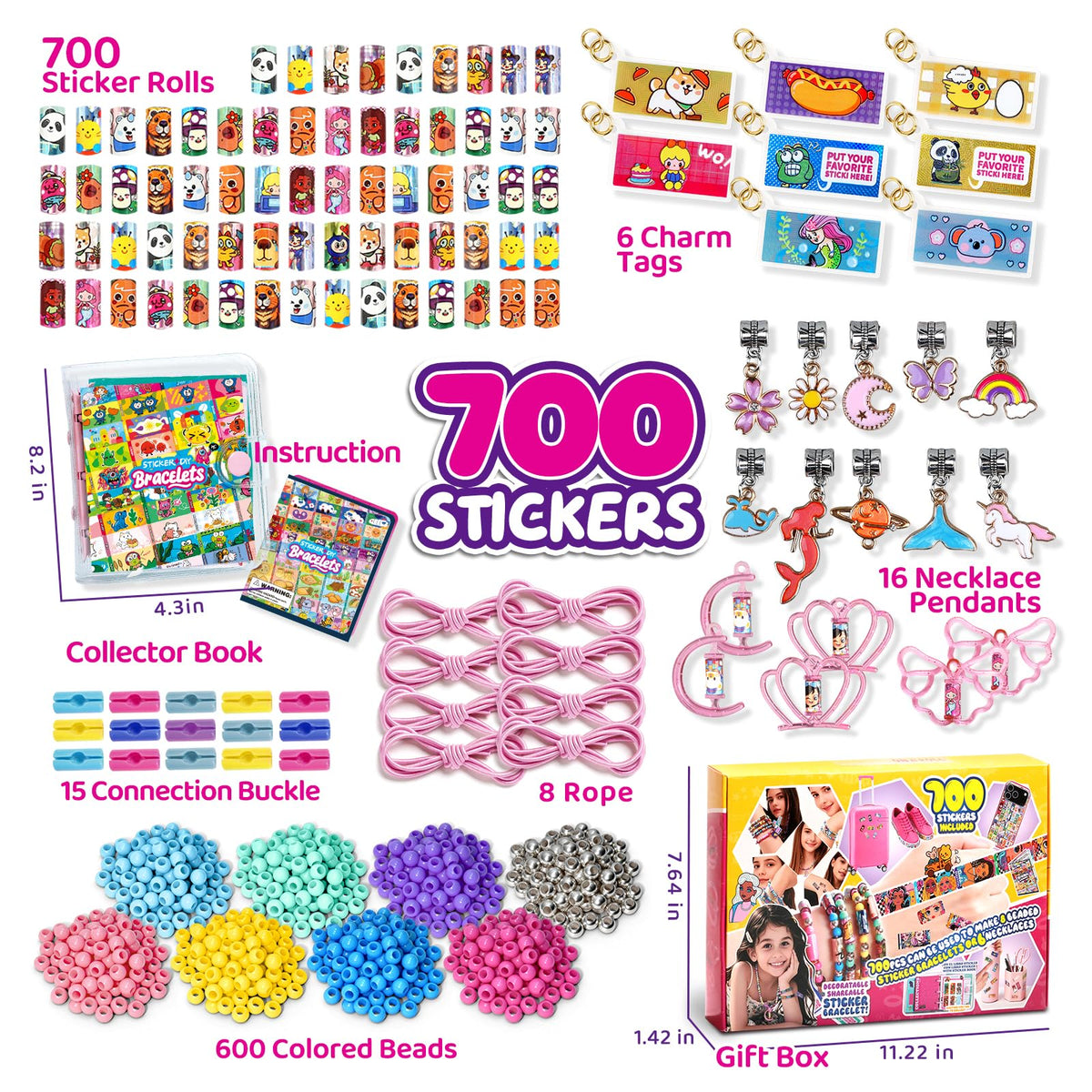 Jhtigre DIY bracelet necklace kit for limitless creativity.