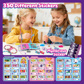 Jhtigre 350-piece sticker set offers restickable holographic designs