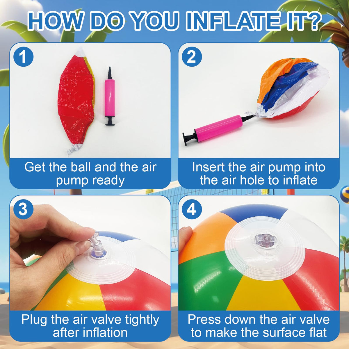 JHUEOPQD compact storage beach balls, great for classrooms and travel
