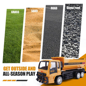 Rugged plastic chassis withstands active, rough-and-tumble play
