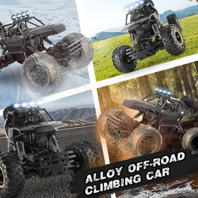 Jiakora RC Cars two rechargeable batteries extend playtime.