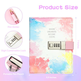 JIALILI pink tassel charm adds flair to the diary presentation
