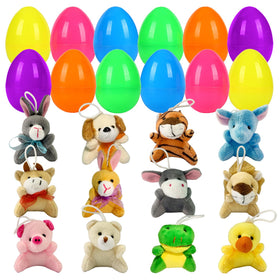 JIALWEN 12-pack filled Easter eggs ready for exciting egg hunts