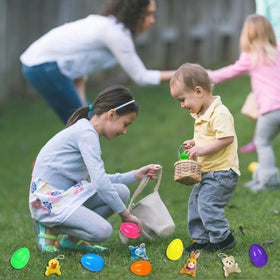 JIALWEN eggs with plush toys support fine motor skills development