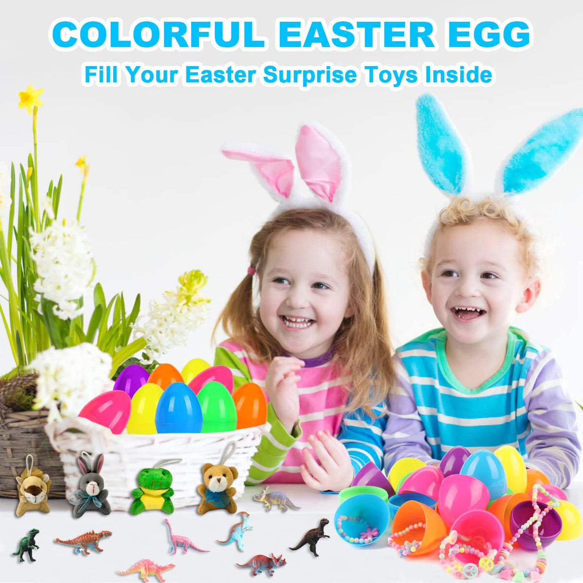 JIALWEN yellow 3.35-inch Easter egg, bright color for visual hunting cues.