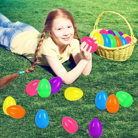 JIALWEN fillable 3.35-inch Easter egg, opens to reveal surprises and promotes hands-on play.