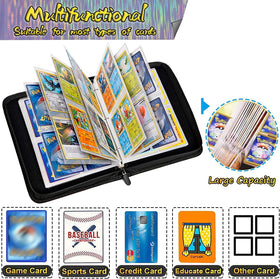 Jiameixing binder demonstrates universal compatibility with MTG, Pokémon, and sports cards.