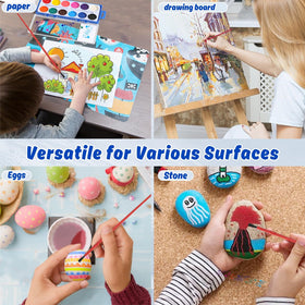 JIANERSHE non-toxic pigments designed for safe children's painting projects.