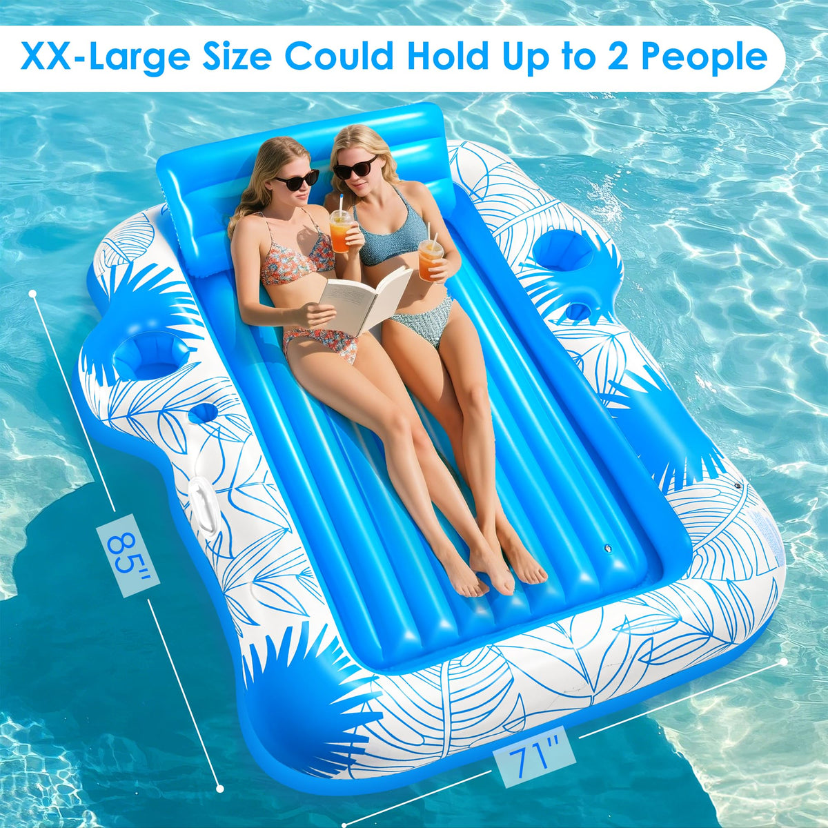JIANYHW detachable pillow on the lounger for neck support and comfort