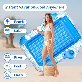 Ideal for pool, lake, or beach days with spacious lounging area.