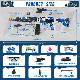 JIFTOK rechargeable 7.4V battery enables longer playtime between charges.
