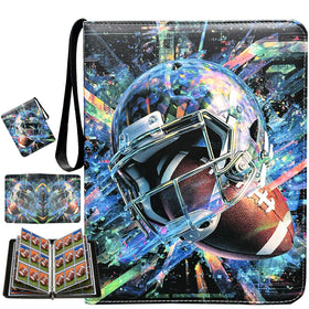 JIFTOK football card binder cover displaying waterproof, durable construction for long-term protection.