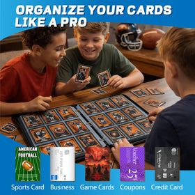 JIFTOK football card binder removable sleeves simplify updating and expansion.