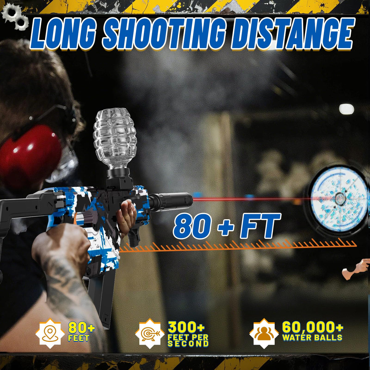 JIFTOK 60,000 gel balls provide long-lasting ammo for big games.