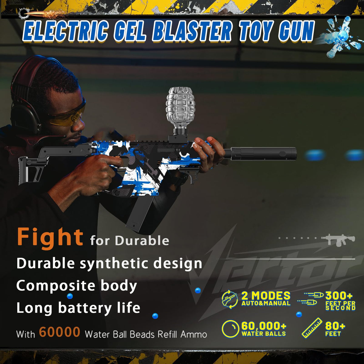 JIFTOK high-speed gearbox enables smooth bursts during play.