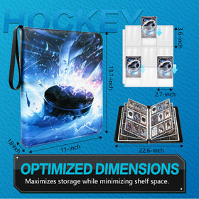 JIFTOK binder with zipper closure keeps cards protected during transport.
