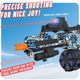 Long-range blast reaches 80 to 100 feet for target engagement
