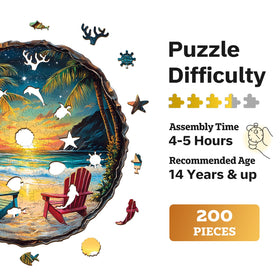 Jigfoxy animal-cut puzzle detail shows precise laser-cut edges for a satisfying build.