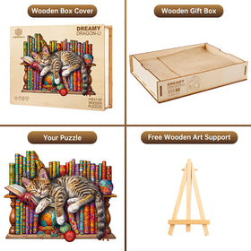 Jigfoxy DragonLi Cat Puzzle gift box for a thoughtful present.