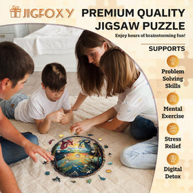 Jigfoxy gift-ready puzzle packaging makes a thoughtful present for loved ones.