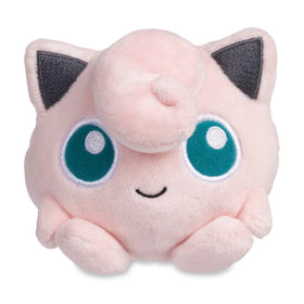 Jigglypuff Sitting Cuties Plush features microbead weighting for stable display