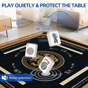 JIHUIJOY mahjong mat rolls easily for compact storage and transport