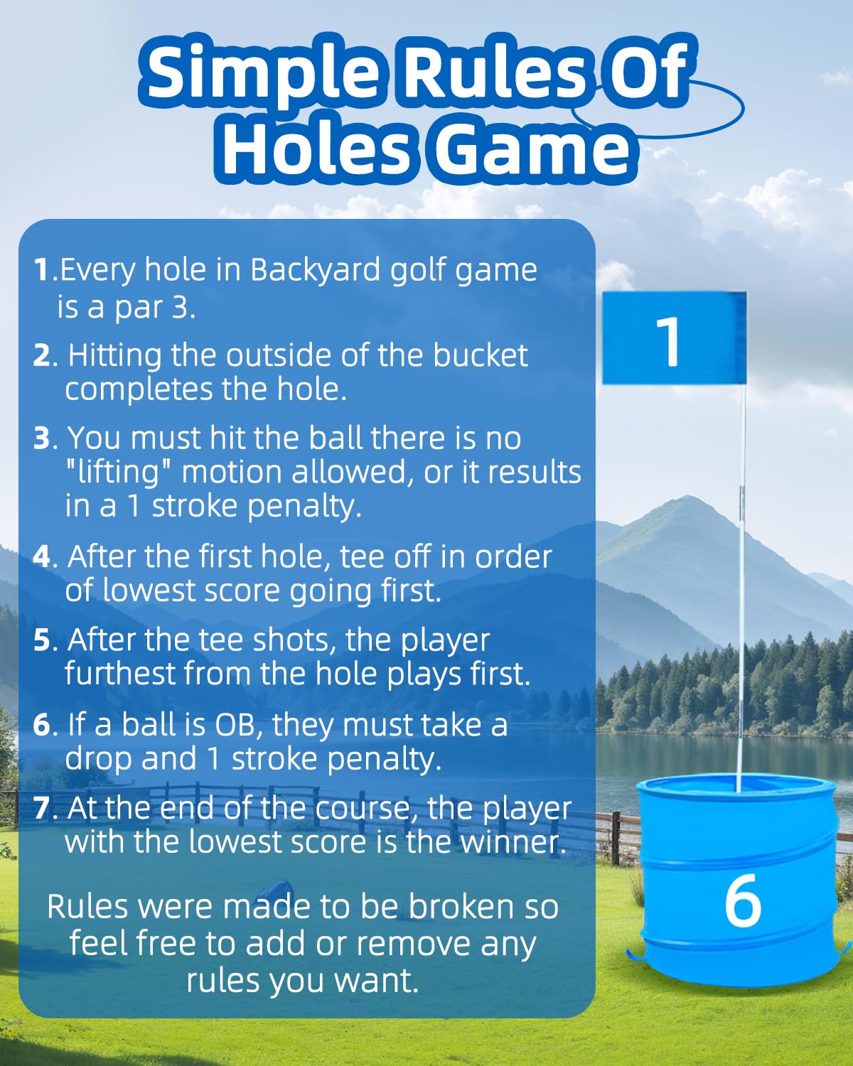 JIIFO backyard golf game as a fun outdoor gift for family and friends.
