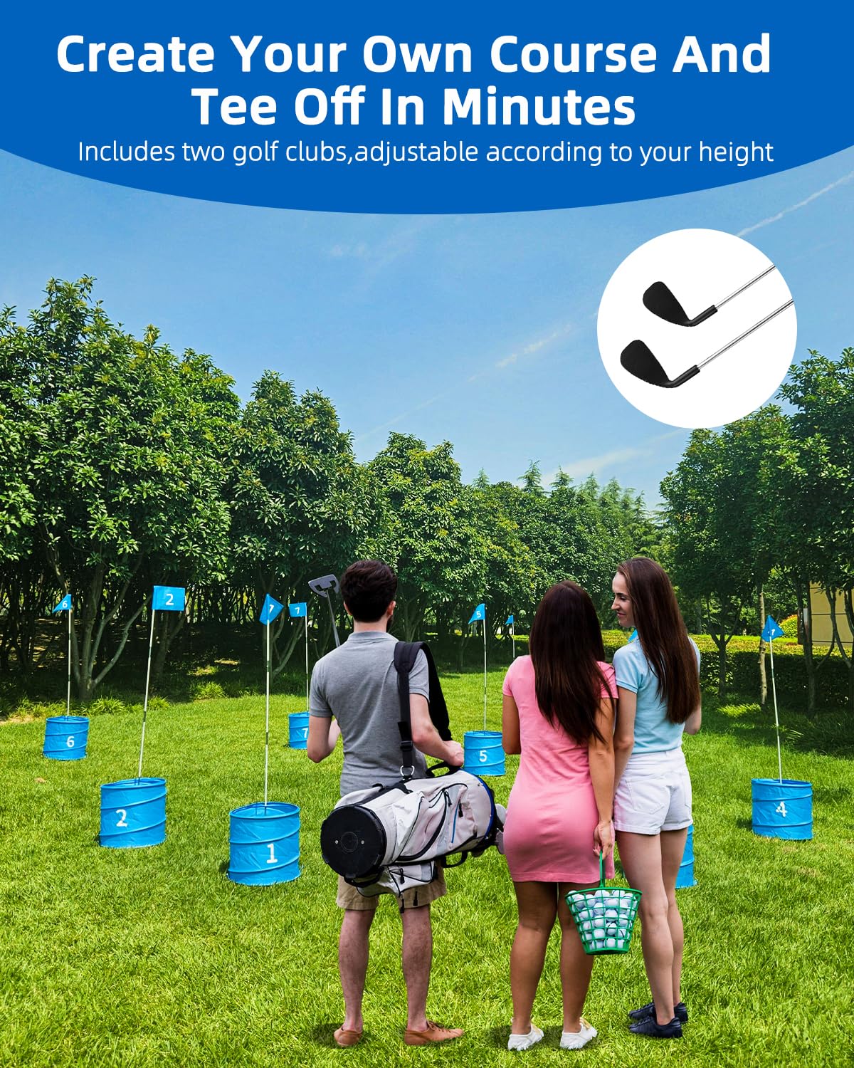 JIIFO portable carry case for easy transport to beach, camping, or park.