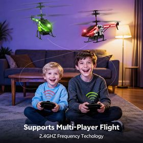 Jikuva RC helicopter indoor safe design protects young pilots