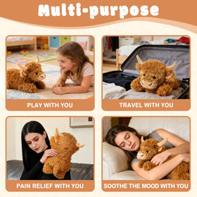 Gift-ready packaging of the JILPAK Highland cow plush