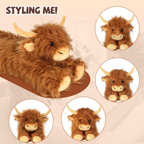 JILPAK Highland Cow lavender-scented plush supports relaxed moments.