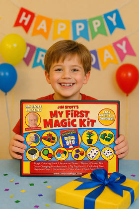Jim Stott Magic video instruction screen capture, clear steps for learners.
