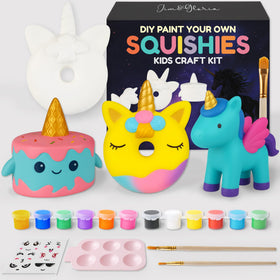 Jim&Gloria Paint Your Own Squishies: three large squishies for creative play