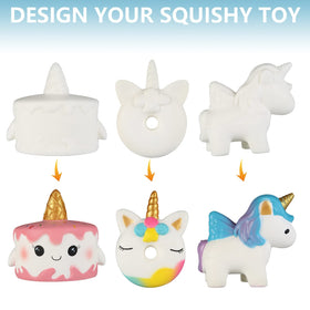 Palette and eye stickers for personalized squishy details