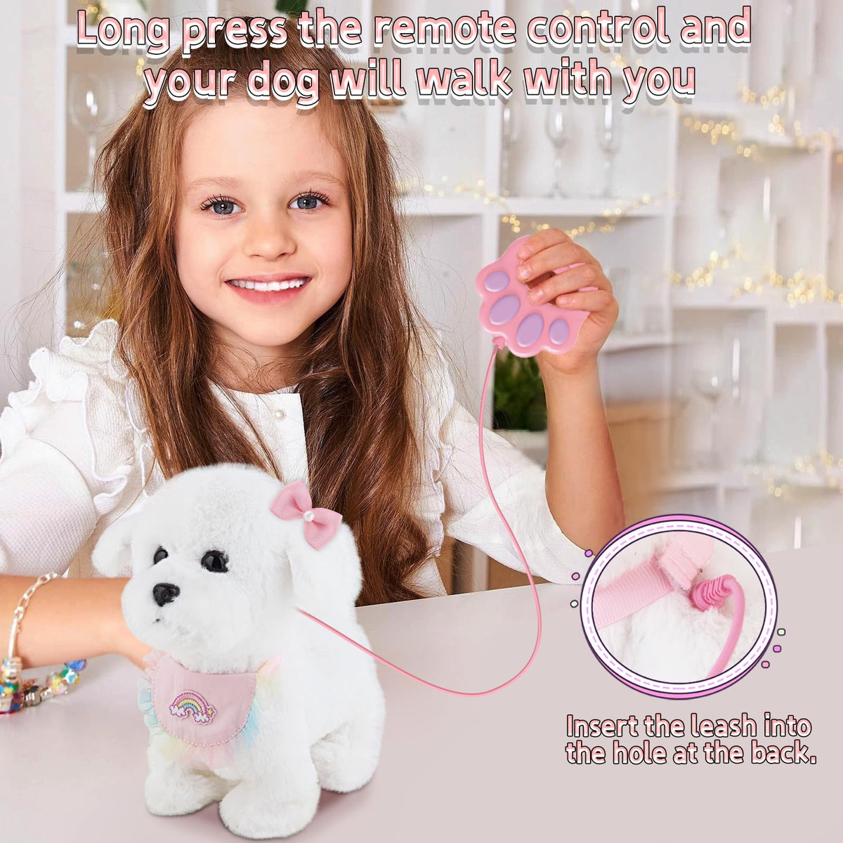 Accessories set with bone and grooming tools for pretend pet care