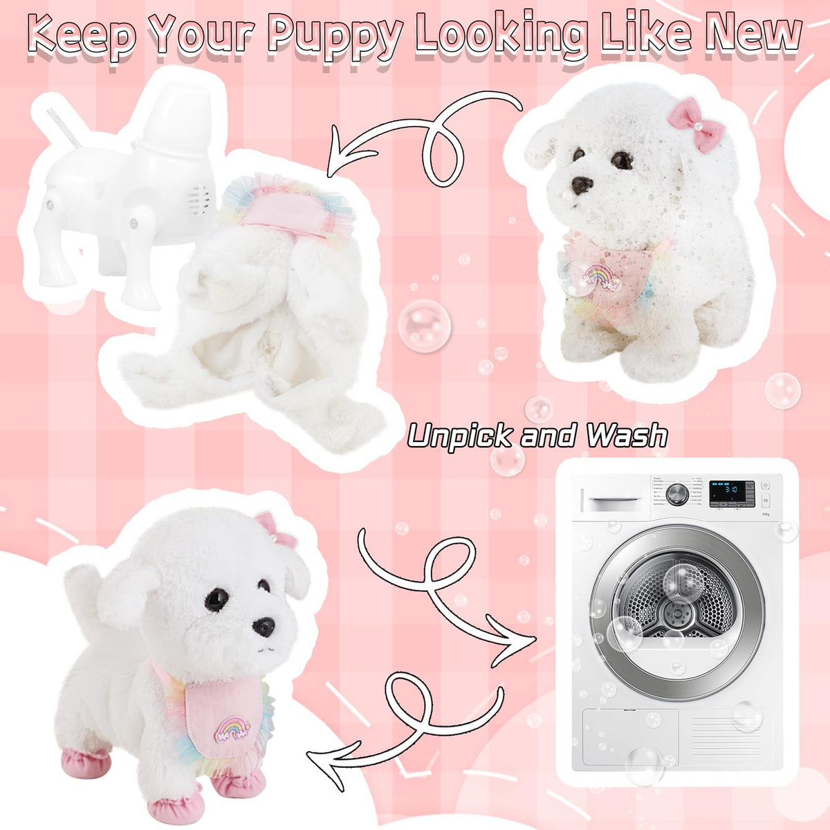 Gift-ready packaging of Jimate puppy toy for holidays or birthdays