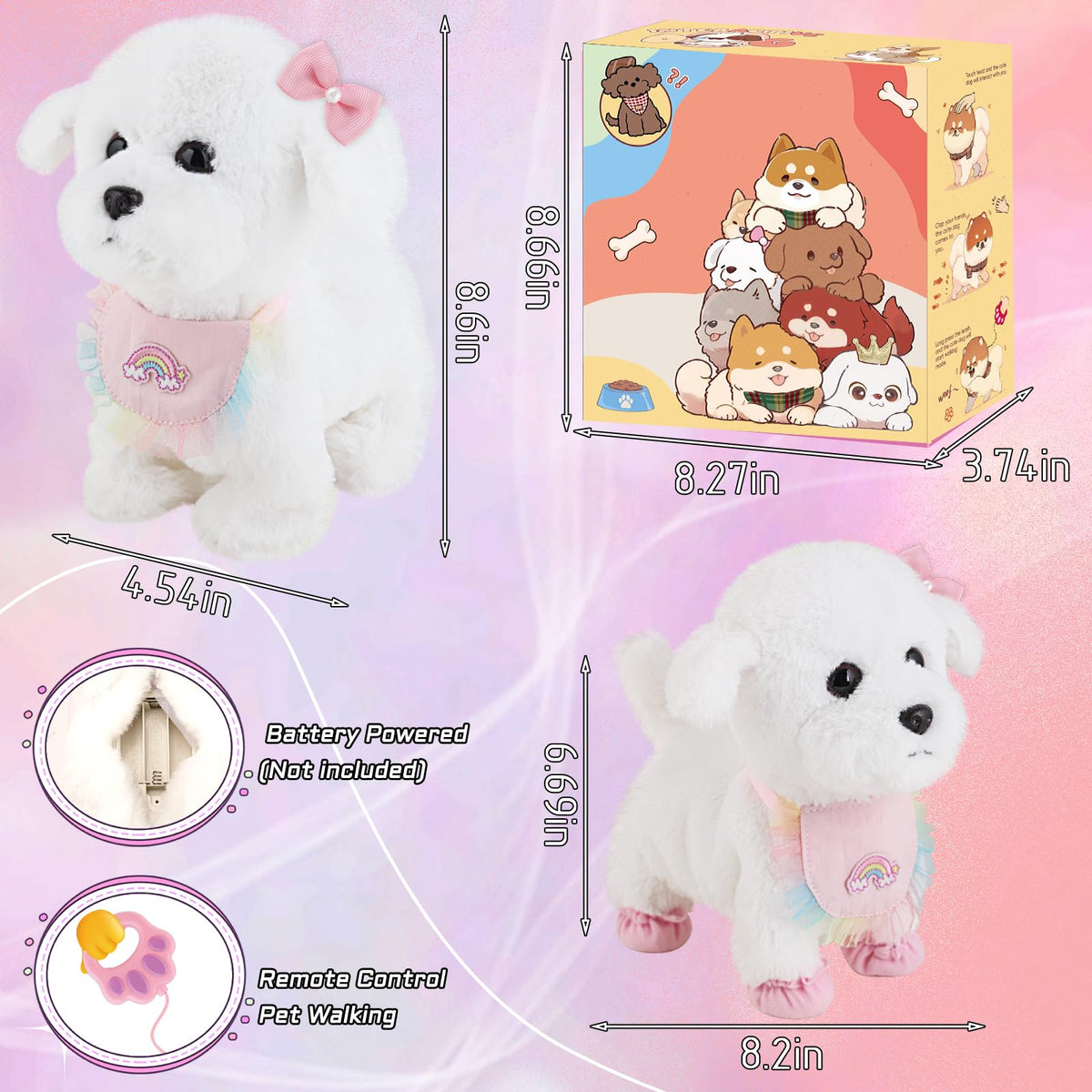 Detachable washable plush cover for easy cleaning and ongoing presentation