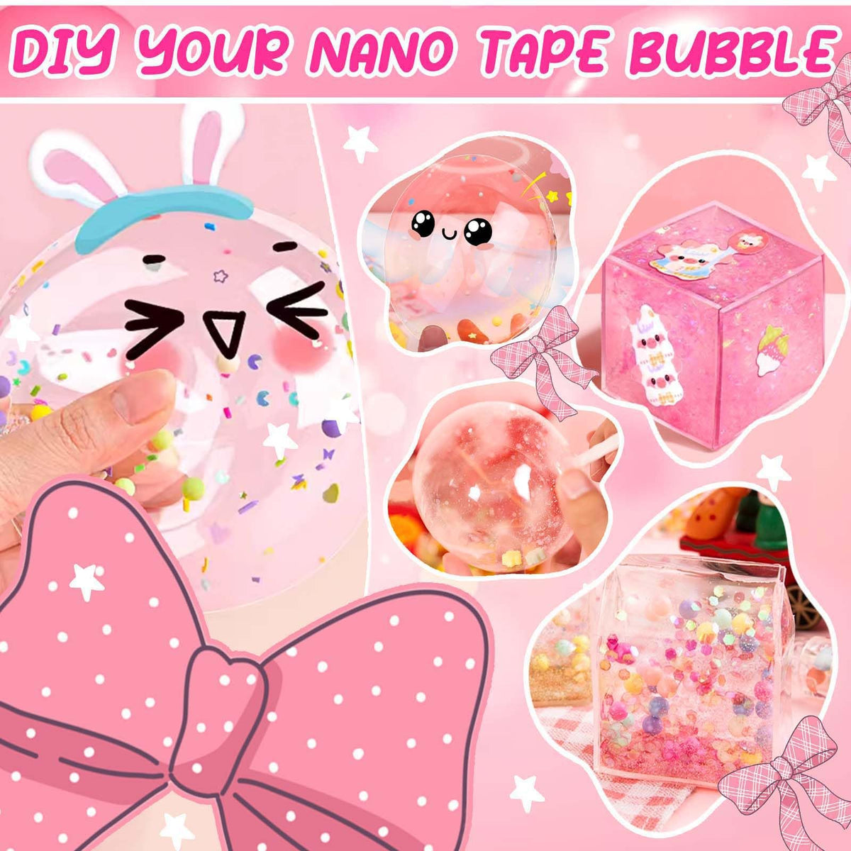 Jimcii Nano Tape Bubble Kit heat-drying step, edge sealing for durable bubbles.