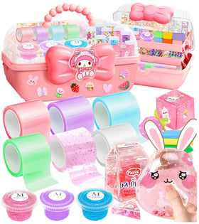 Jimcii Nano Tape Bubble Kit unboxing scene, quick setup for family crafting.