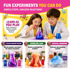 Jim&Gloria science kit test tube for mixing and observing reactions in kid-friendly experiments.
