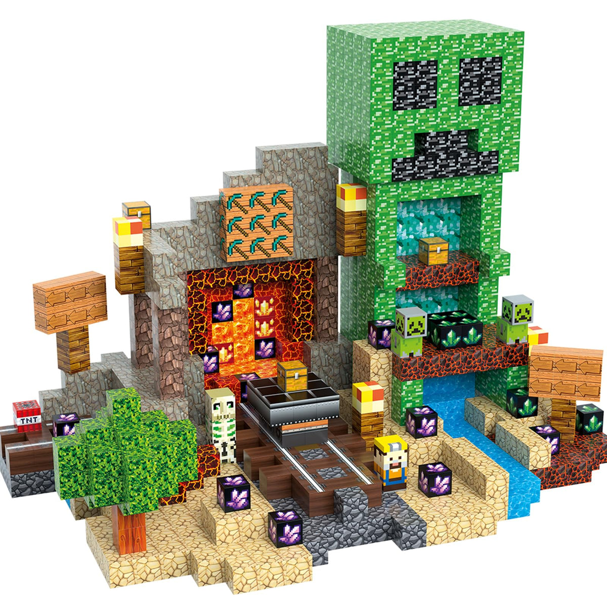 JIMI magnetic blocks set with 100 pieces for creative STEM construction.