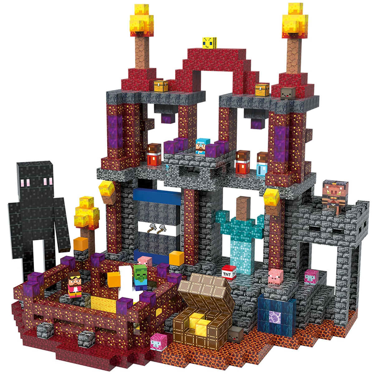 JIMI 1-inch magnetic blocks cubes for sturdy play and easy grip.