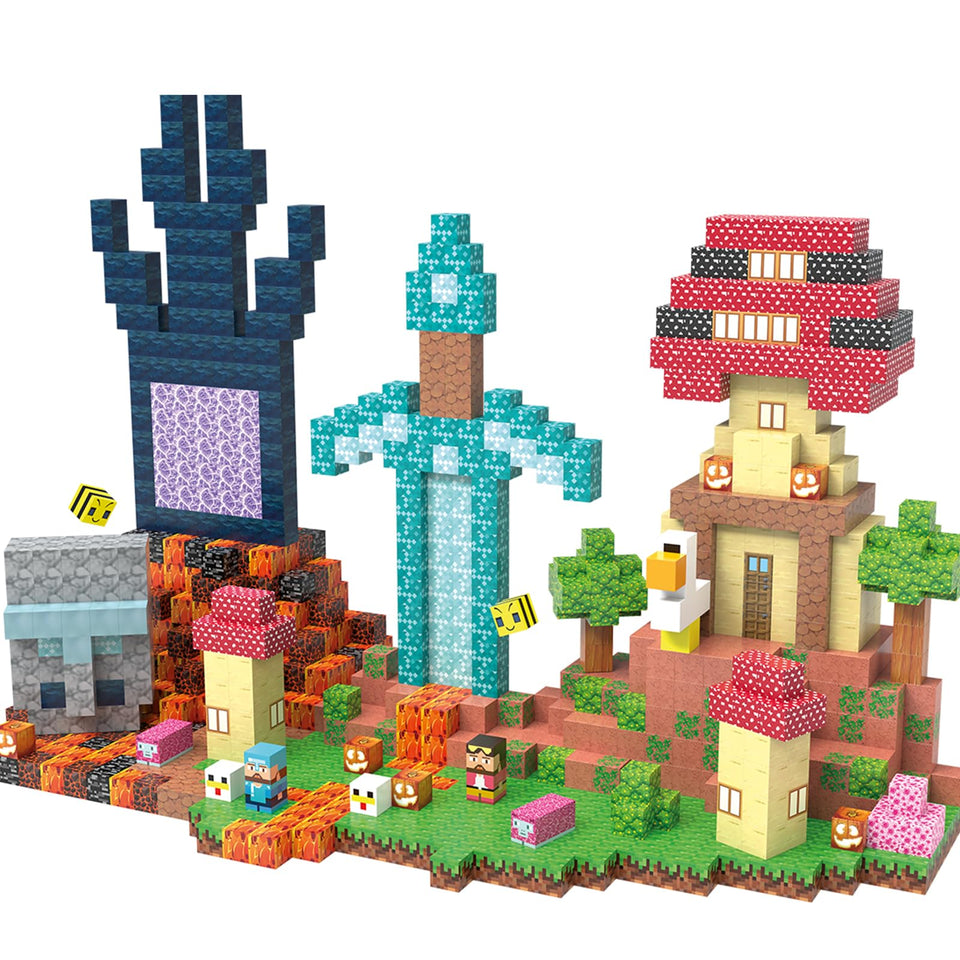 JIMI Magnetic Blocks 150pcs set for creative STEM play and learning.