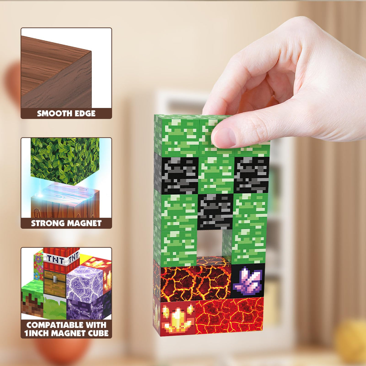 JIMI safe ABS plastic blocks with smooth edges for play.